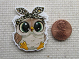 Second view of Cute Baby Owl Needle Minder.