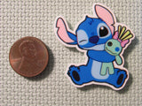 Second view of the Stitch Hugging Scrump Needle Minder