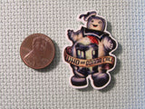 Second view of the Who Ya Gonna Call Stay Puff Marshmallow Man Needle Minder