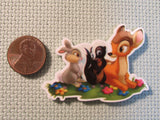 View of the large Bambi and Friends Needle Minder