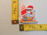 Third view of the Surfing Santa Needle Minder