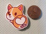 Second view of the Corgi Love Needle Minder