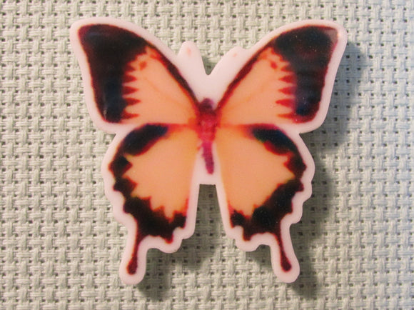 First view of the Beautiful Peach Butterfly Needle Minder