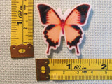 Third view of the Beautiful Peach Butterfly Needle Minder