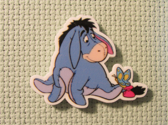 First view of the Eeyore with a Butterfly on his Tail Needle Minder