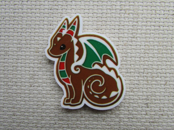 First view of Dragon Holiday Cookie Needle Minder.