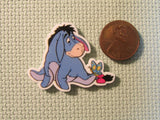 Second view of the Eeyore with a Butterfly on his Tail Needle Minder