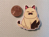 Second view of the Angry Siamese Cat Needle Minder