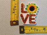 Third view of the For the Love of Sunflowers Needle Minder