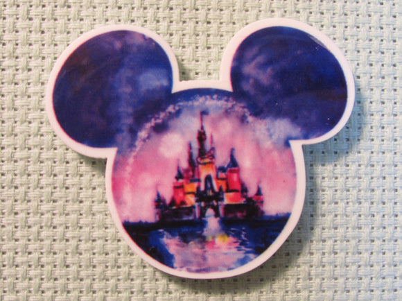 First view of the Disney Castle in Mickey Mouse Head Needle Minder