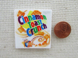 Second view of Cinnamon Toast Crunch cereal needle minder.