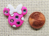 Second view of the Minnie Mouse Gem Mouse Head Needle Minder