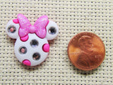 Third view of the Minnie Mouse Gem Mouse Head Needle Minder