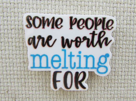First view of Some People Are Worth Melting For Needle Minder.