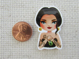 Second view of Tattooed Evil Queen Needle Minder.