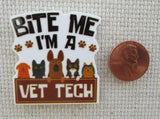 Second view of Bite Me I'm A Vet Tech Needle Minder