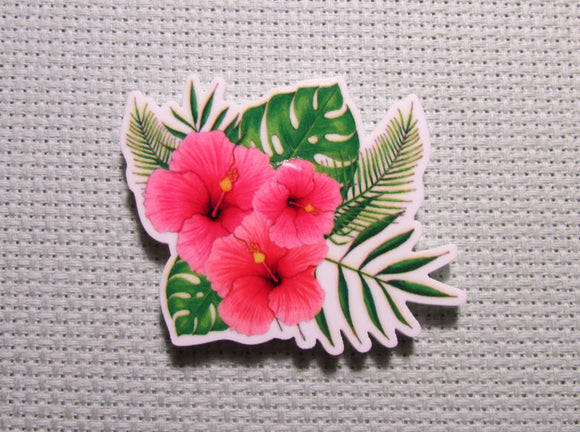 First view of the Pink Hibiscus Needle Minder