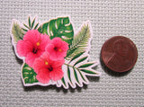 Second view of the Pink Hibiscus Needle Minder