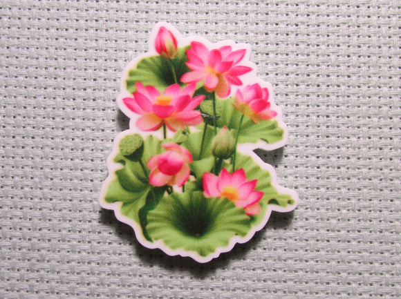 First view of the Pink Water Lily Needle Minder