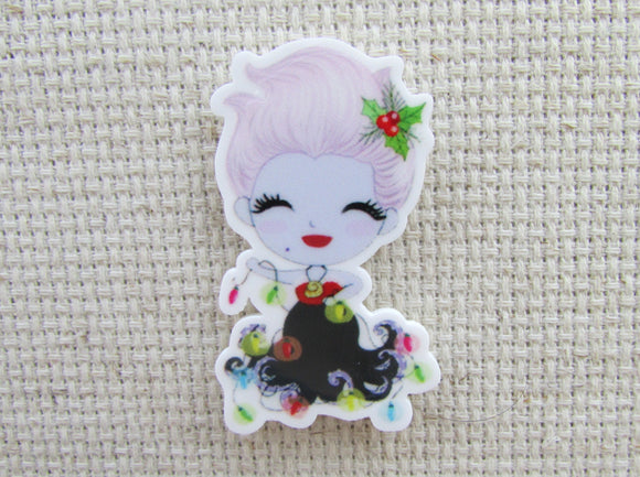 First view of Ursula is all Ready for Christmas Needle Minder.
