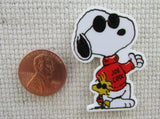 Second view of Joe Cool Snoopy with Woodstock Needle Minder.