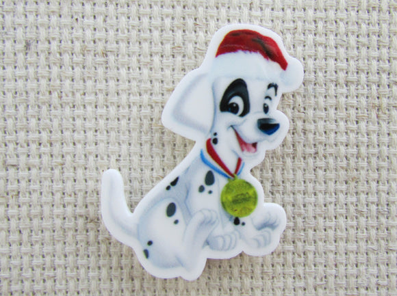 First view of Christmas Dalmatian Needle Minder.
