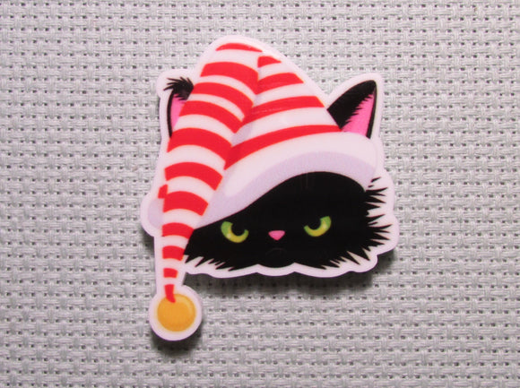 First view of the Grumpy Christmas Cat Needle Minder