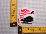 Third view of the Grumpy Christmas Cat Needle Minder