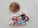 Second view of Alice in Wonderland Charcters Needle Minder.