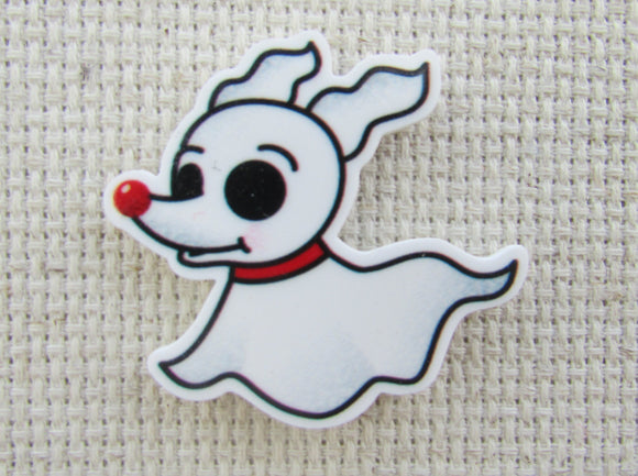 First view of Zero the Ghost Dog Needle Minder.