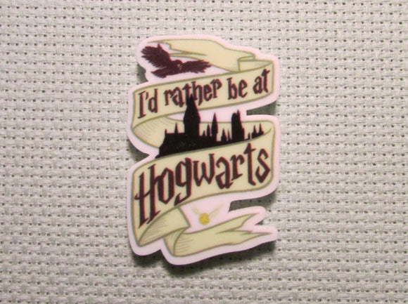 First view of the I'd Rather Be At Hogwarts Needle Minder