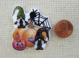 Second view of A Couple of Gnomes Hanging out with the Pumpkins Needle Minder,.
