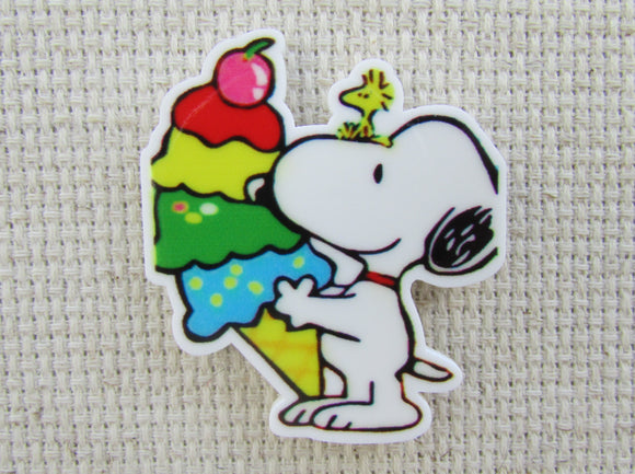 First view of Snoopy and Ice Cream Needle Minder.