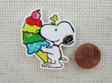 Second view of Snoopy and Ice Cream Needle Minder.