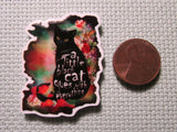Second view of the A Little Black Cat Goes With Everything Needle Minder