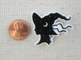 Second view of Witch Head Silhouette Needle Minder.