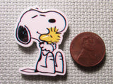 Second view of the Snoopy Hugging Woodstock Needle Minder