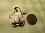 Second view of the Dancing Penguin Needle Minder