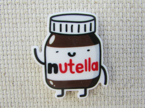 First view of a jar of Nutella needle minder.