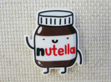 First view of a jar of Nutella needle minder.