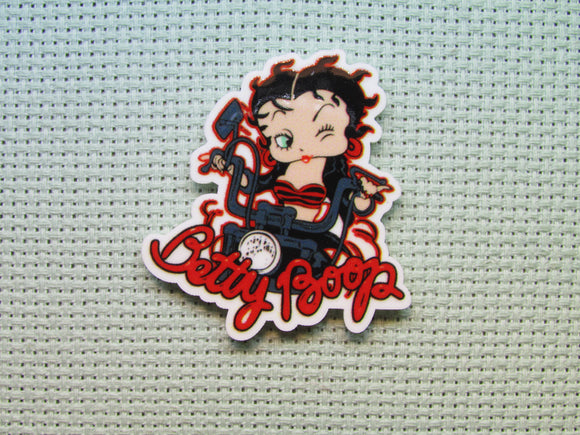 First view of the Betty Boop on a Motorcycle Needle Minder