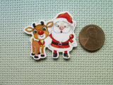 Second view of the Santa and Rudolph Needle Minder