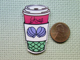 Second view of the A Cup of Ariel Coffee Needle Minder