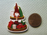 Second view of the Christmas Gnome Needle Minder
