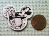 Second view of the Steamboat Willie Mouse Head Needle Minder