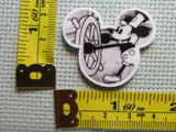 Third view of the Steamboat Willie Mouse Head Needle Minder