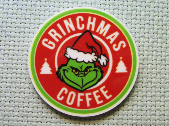 First view of the Grinchmas Coffee Needle Minder